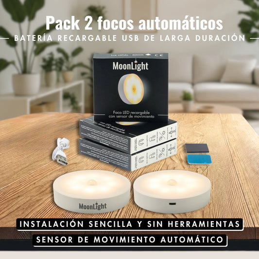 Foco LED recargable con sensor de movimiento