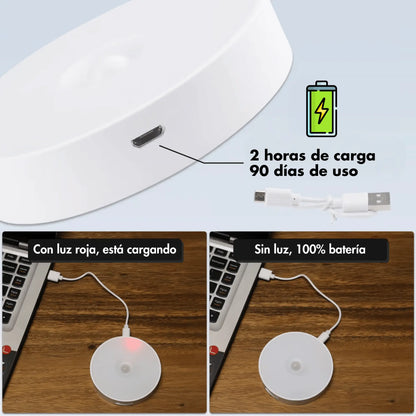 Foco LED recargable con sensor de movimiento