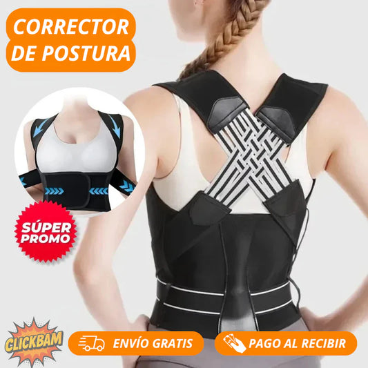 CORRECTOR DE POSTURA AJUSTABLE 2 EN 1