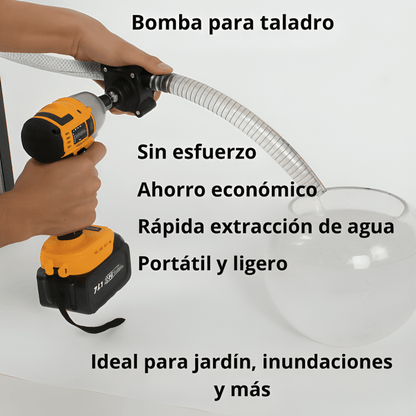 PowerPump™ - CONVERTIDOR DE TALADRO A BOMBA DE AGUA