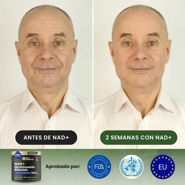 Cuida tu salud con el único NAD+ auténtico, seguro y clínicamente probado para revitalizar cuerpo y mente