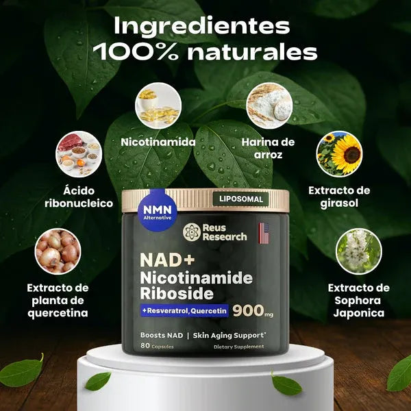 Cuida tu salud con el único NAD+ auténtico, seguro y clínicamente probado para revitalizar cuerpo y mente