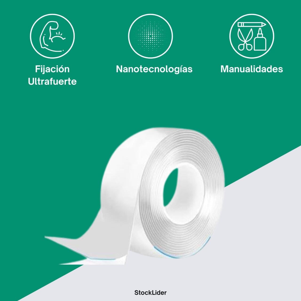 PROMO 3x1 Cinta Doble Faz Lavable Y Reutilizable