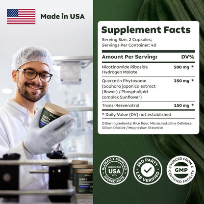 Cuida tu salud con el único NAD+ auténtico, seguro y clínicamente probado para revitalizar cuerpo y mente